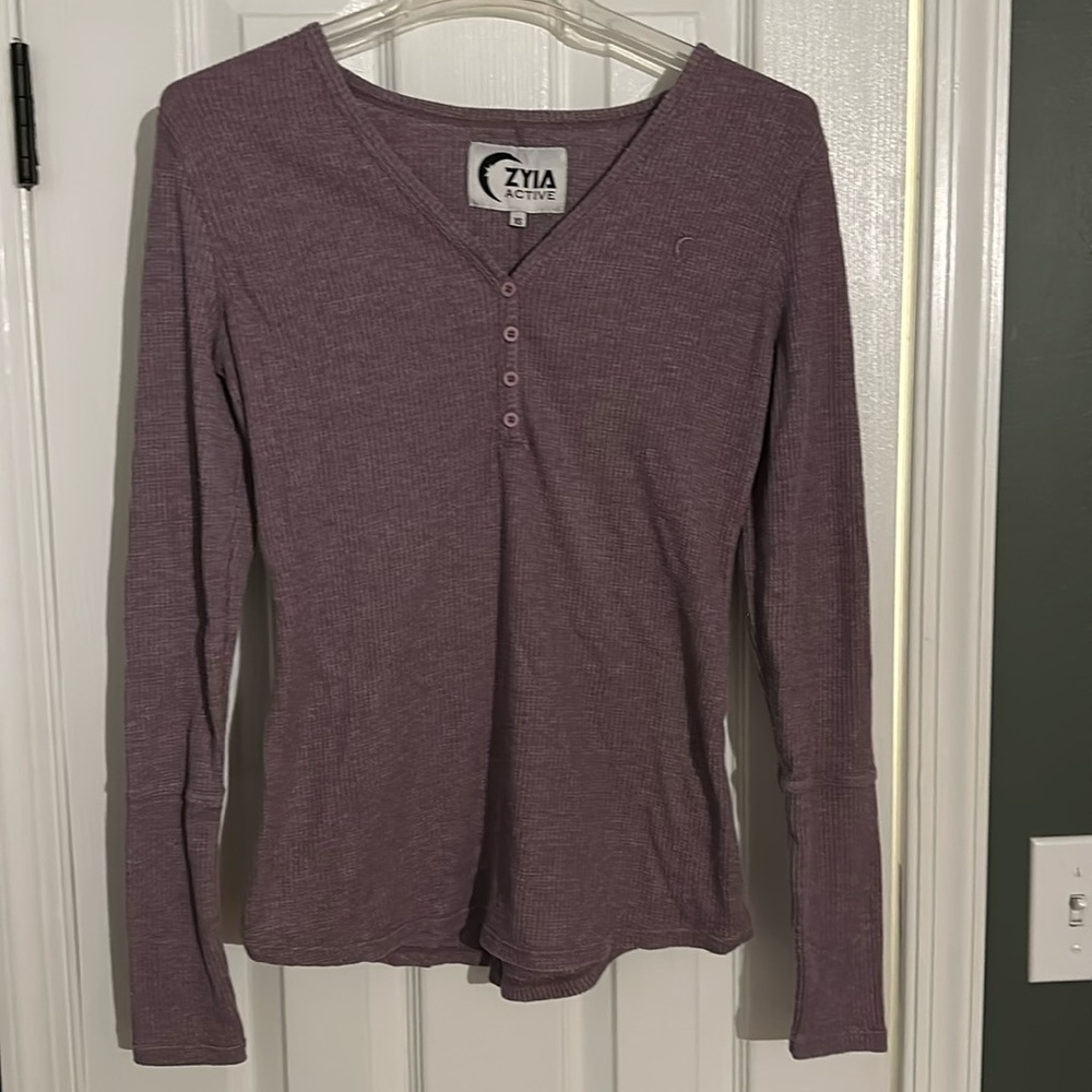 Zyia Waffle Knit Pajama Top
